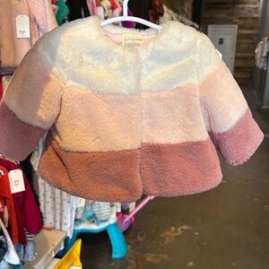 First impressionsFaux Fur Coat Pink Shades